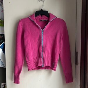 Ralph Lauren Kids Pink Zip-Up Sweater